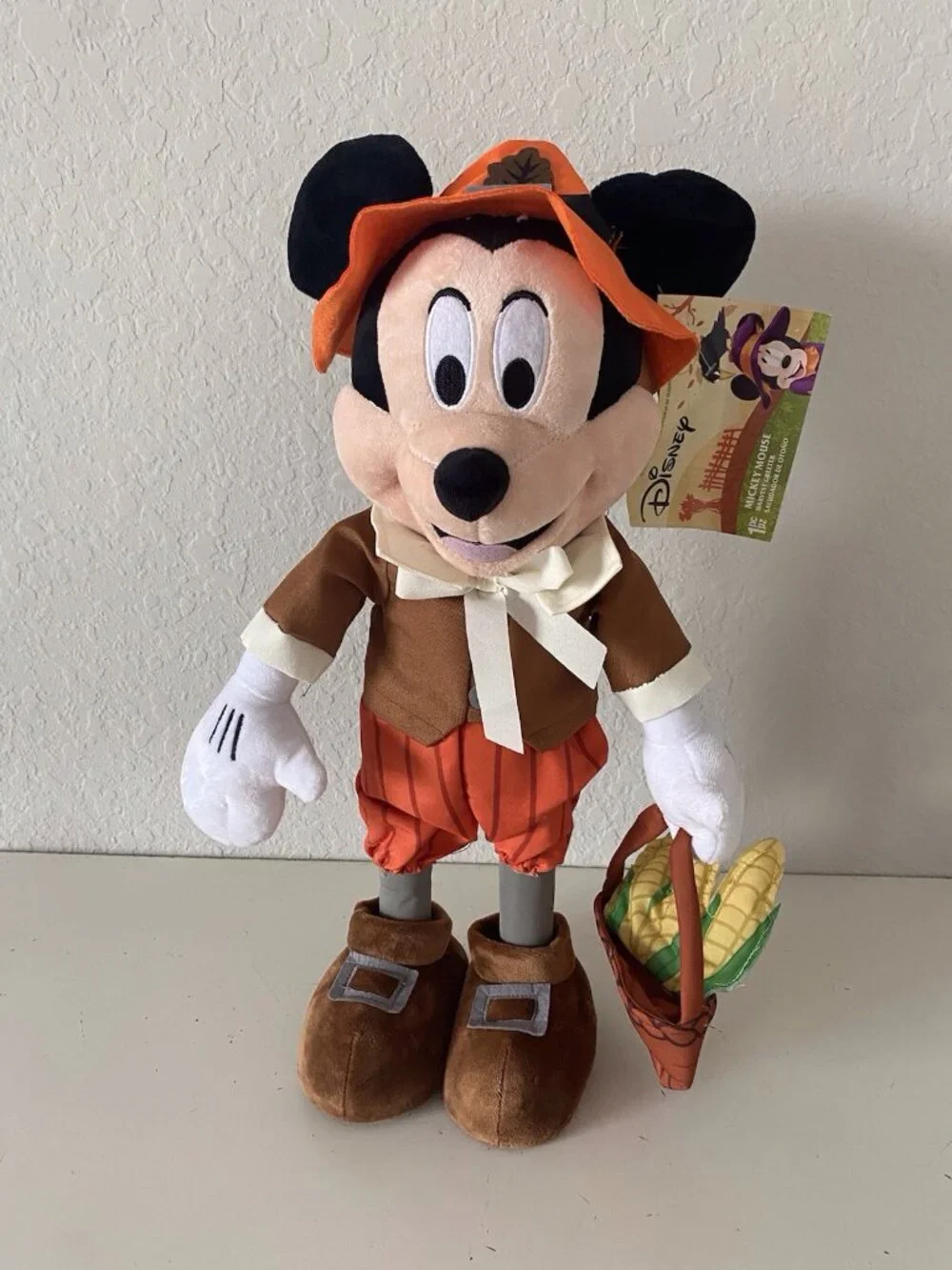 Disney Mickey Mouse Pilgrim Door Porch Greeter Fall Harvest Thanksgiving Autumn